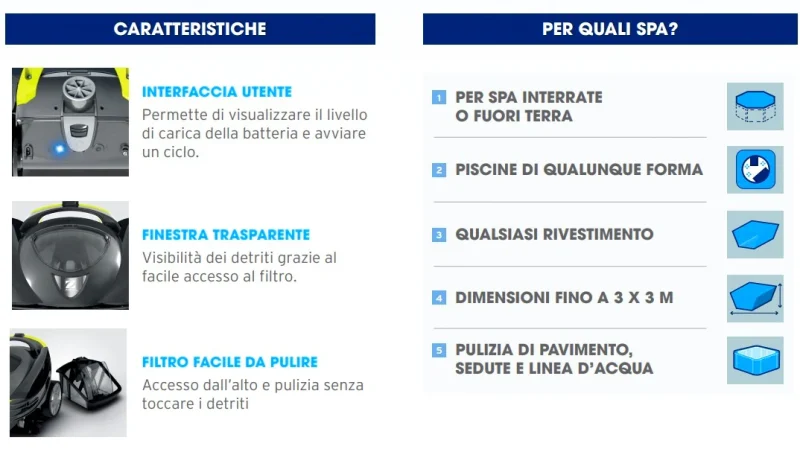 Zodiac SPABOT OS 0800 Senza Fili Cordless – Robot Pulitore Idromassaggio / SPA a Batteria - immagine 18