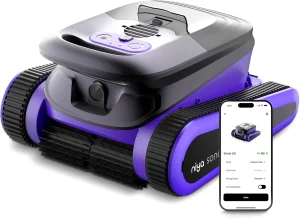 Maytronics Niya Sonar F5i Senza Fili Cordless – APP Bluetooth – Navigazione Sonar – Robot Pulitore Piscina a Batteria fino a 12 Mt – FONDO + PARETI + LINEA – NOVITA’