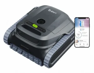 BWT ES Echo Senza Fili Cordless – APP Bluetooth / WiFi – Navigazione Ultrasuoni – Gyro – Robot Pulitore Piscina a Batteria da 4 a 12 Mt – FONDO + PARETI + LINEA – NOVITA’ 2025