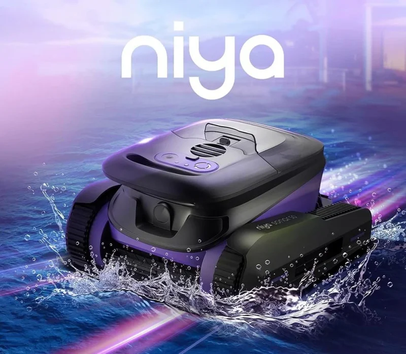 Maytronics Niya Sonar F5i Senza Fili Cordless – APP Bluetooth – Navigazione Sonar – Robot Pulitore Piscina a Batteria fino a 12 Mt – FONDO + PARETI + LINEA – NOVITA’ - immagine 3