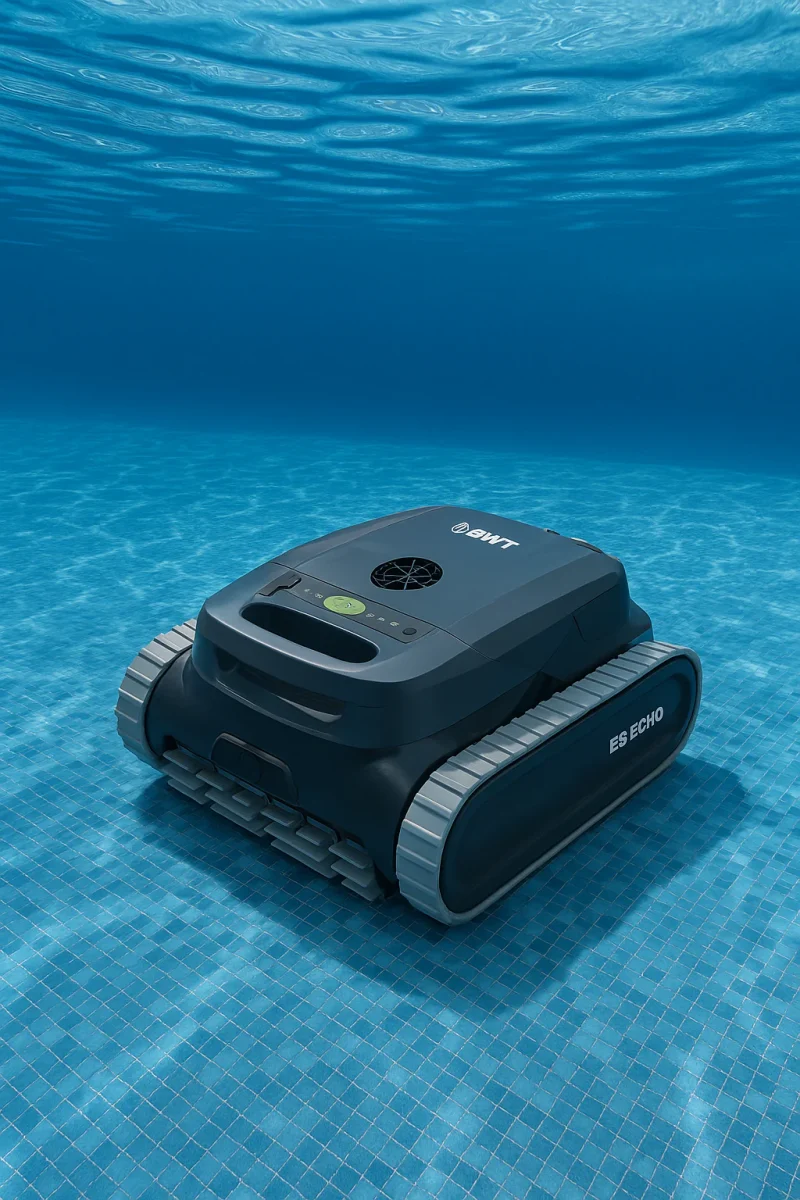 BWT ES Echo Senza Fili Cordless – APP Bluetooth / WiFi – Navigazione Ultrasuoni – Gyro – Robot Pulitore Piscina a Batteria da 4 a 12 Mt – FONDO + PARETI + LINEA – NOVITA’ 2025 - immagine 7